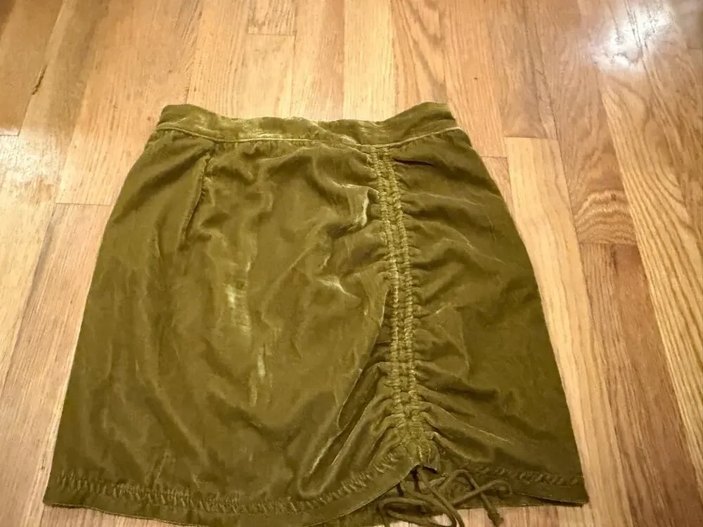 Free People womens size 0 green skirt